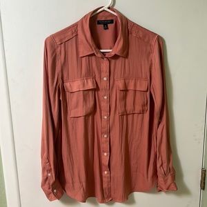 Banana Republic Dillon classic fit long sleeve blouse in medium